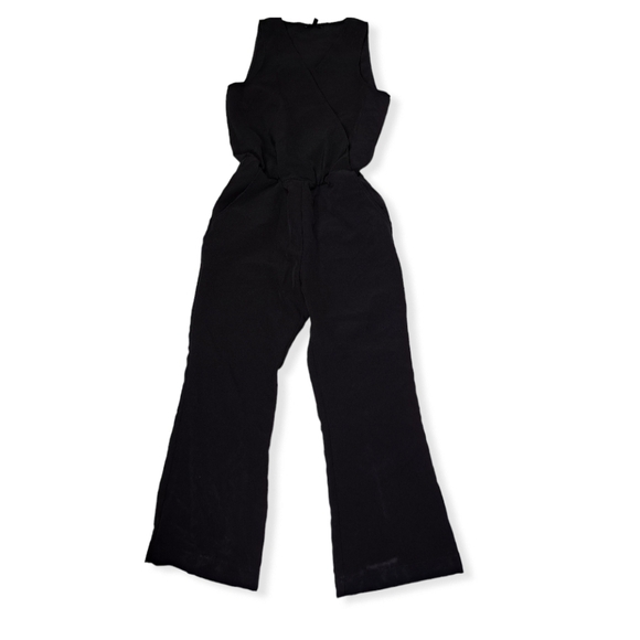 ANTHROPOLOGIE Drew Faux‎ Wrap Black Jumbsuit - Picture 2 of 9